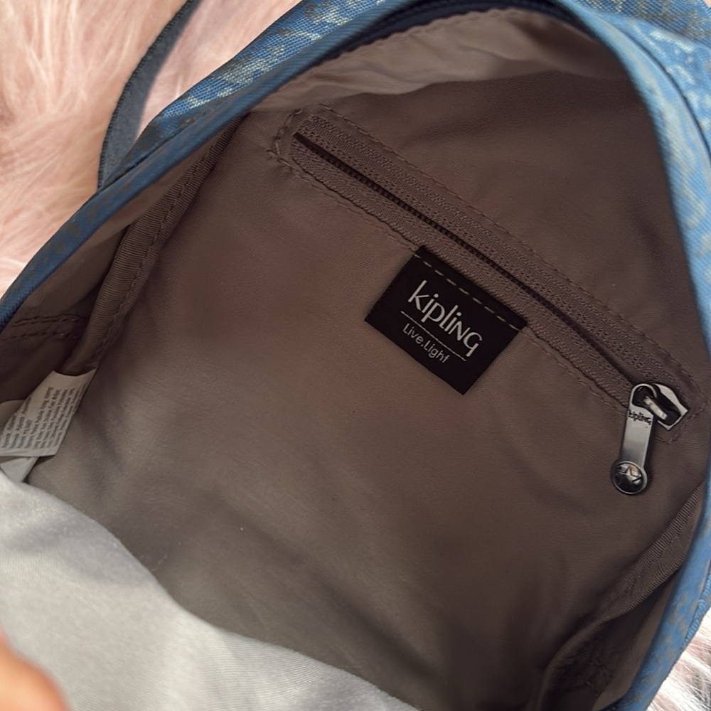 Kipling Navy Patterned Backpack - image 6